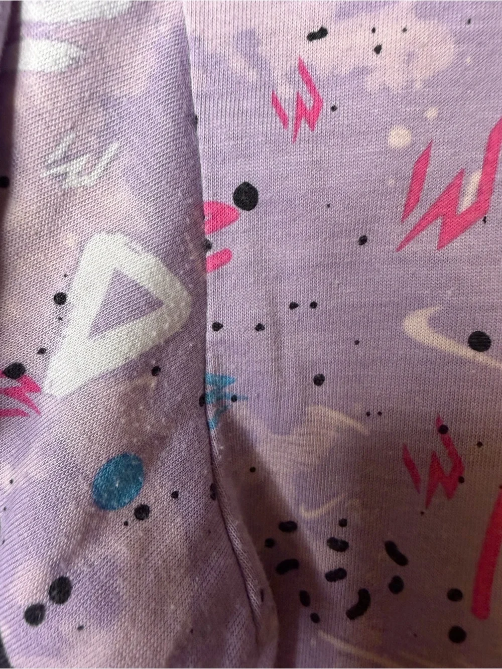 Nike 3Brand by Russell Wilson Purple Abstract Print Short Sleeve Tee
